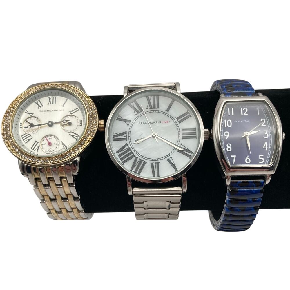 Isaac Mizrahi Live Ladies Women's Watch Bulk Lot of (3) - New Batteries
